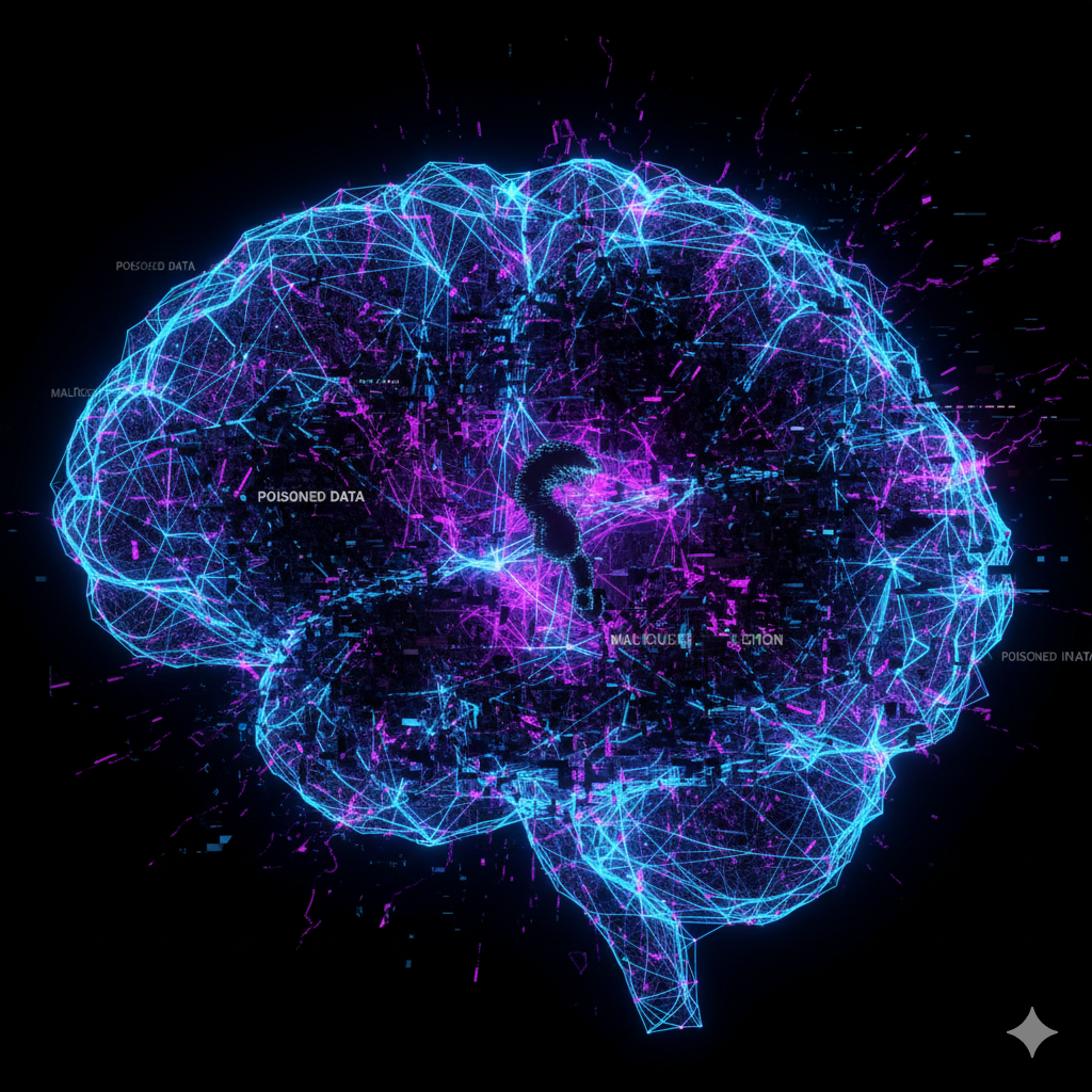 How Attackers Poison AI Tools and Defenses Abstract AI tools and cybersecurity concept illustration