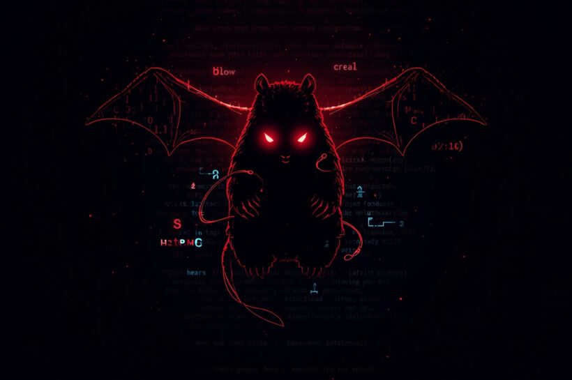 Silhouette of a recruiter mask over code binaries