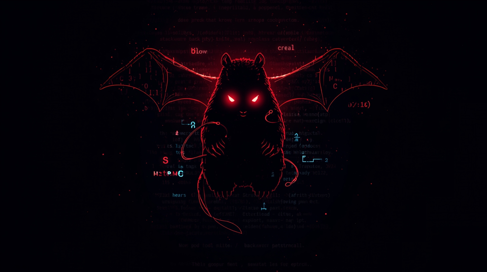 Silhouette of a recruiter mask over code binaries