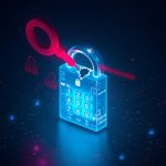 Custom graphic depicting a motherboard’s SPI bus with a TPM module and decrypted BitLocker volume icon