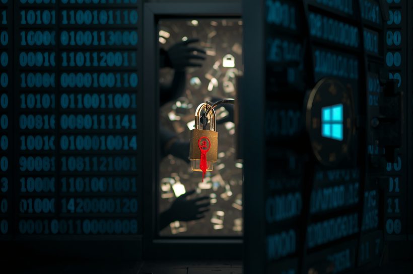 Diagram illustrating Windows BitLocker vulnerability exploit paths