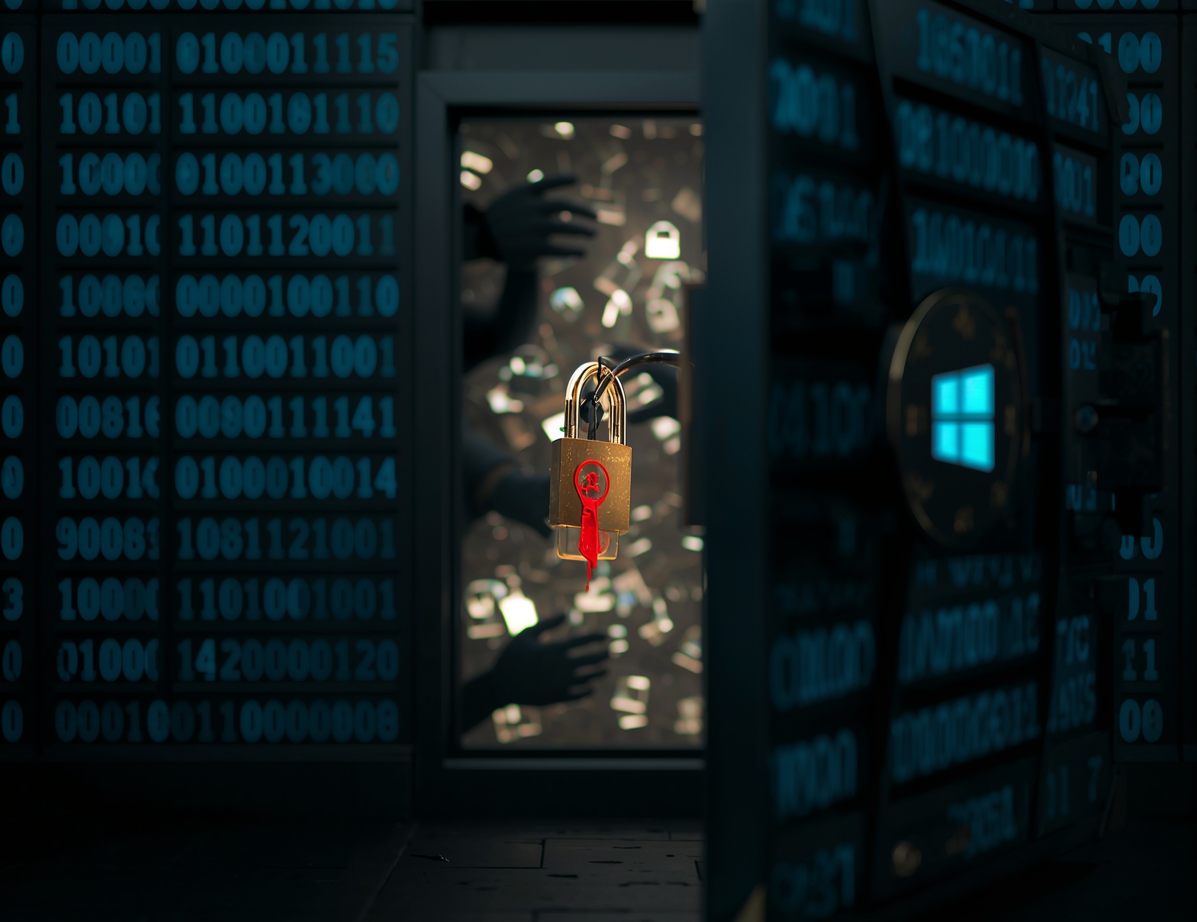 Diagram illustrating Windows BitLocker vulnerability exploit paths