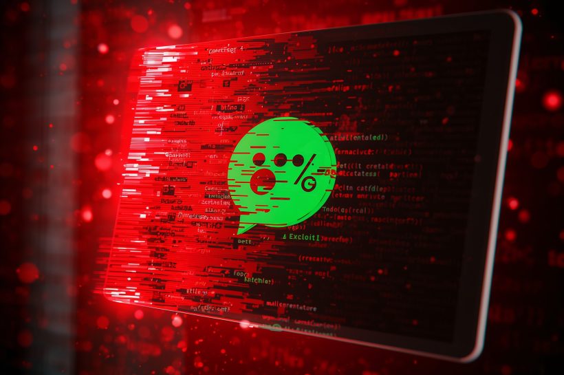 Illustration showing ChatGPT’s Atlas Browser manipulated by hidden prompt injection commands