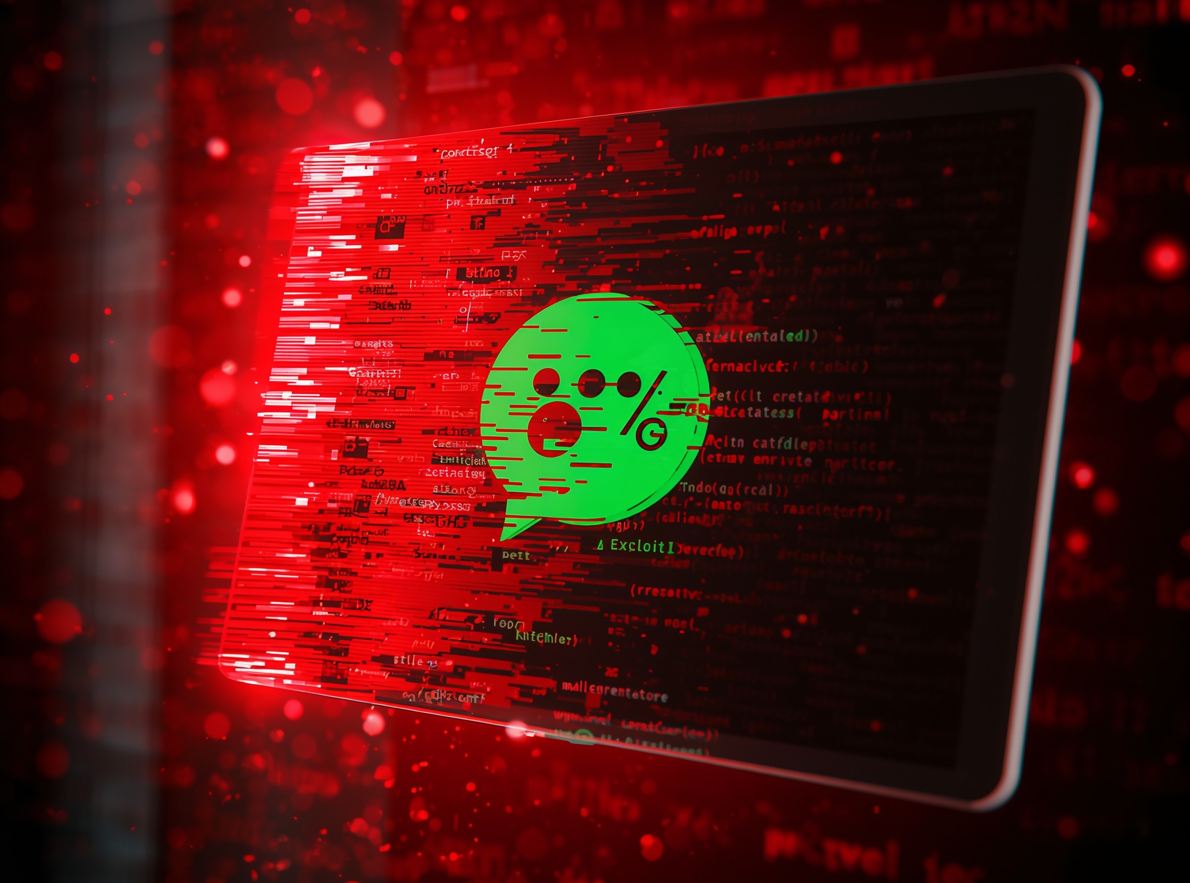 Illustration showing ChatGPT’s Atlas Browser manipulated by hidden prompt injection commands