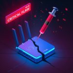 TP-Link Omada gateway vulnerability diagram showing remote command injection path