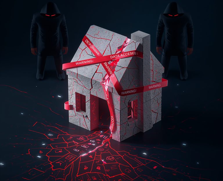 Graphic showing engineering consultancy data breach affecting homeowners in Ireland’s defective-block scheme