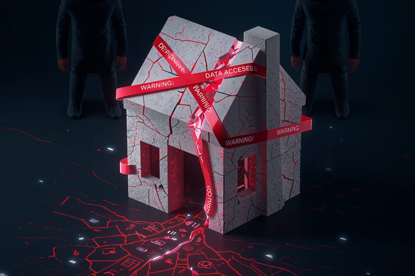 Graphic showing engineering consultancy data breach affecting homeowners in Ireland’s defective-block scheme