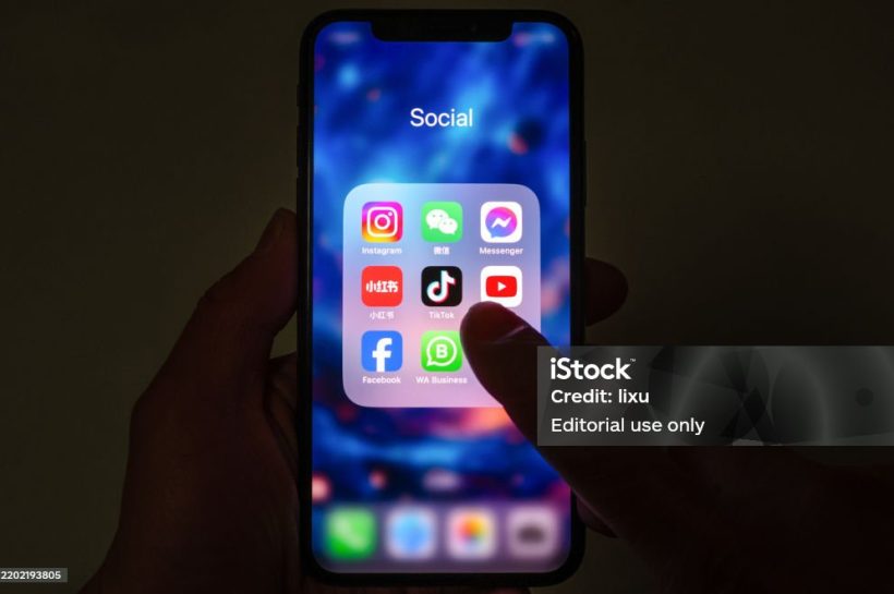 TikTok search bar showing explicit suggestion to a child account