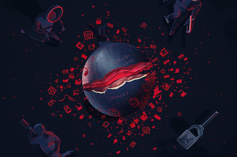 FBI and French law enforcement cyber team seizing a ransomware leak site