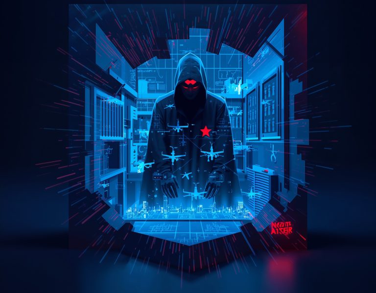 Security analyst reviewing job-offer phishing email targeting drone manufacturer under Lazarus Group campaign