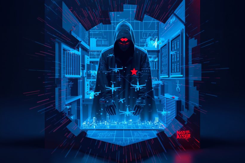 Security analyst reviewing job-offer phishing email targeting drone manufacturer under Lazarus Group campaign