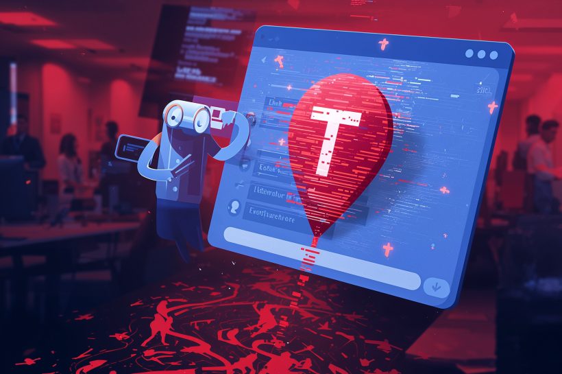 Teams client showing “In the office” status after connecting to corporate Wi-Fi, with a subtle building icon indicating building-level presence