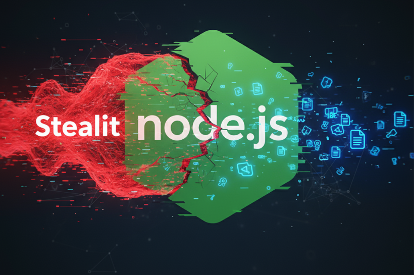 StealIt malware abusing NodeJS SingleFile module to exfiltrate sensitive data from compromised environments