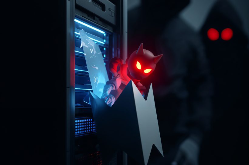 Conceptual view of a Windows Server Update Services (WSUS) management console and update server infrastructure used to illustrate CVE-2025-59287 risks