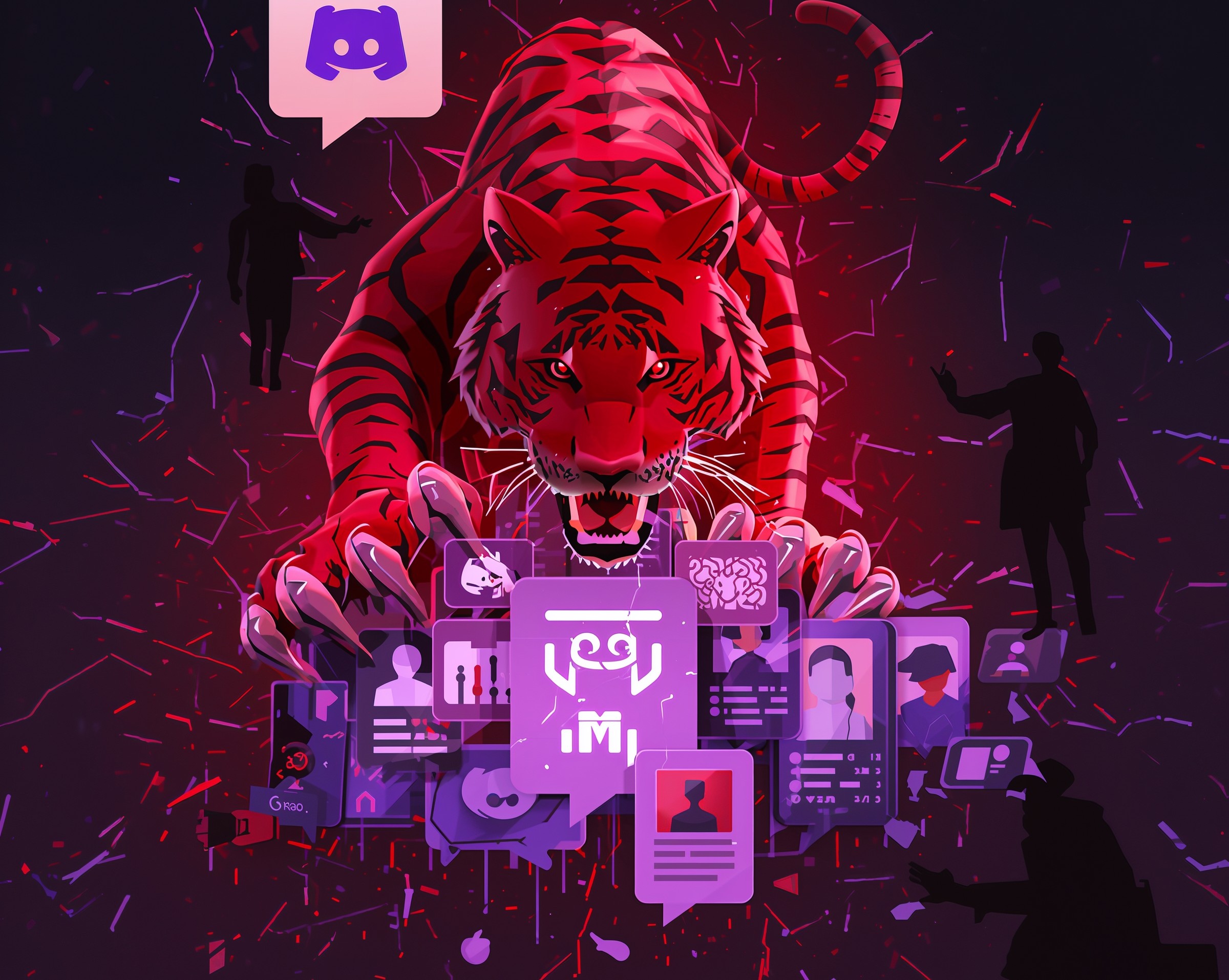Illustration of RedTiger infostealer targeting Discord and gaming credentials