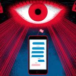 Signal app with German flag and encryption shield graphic