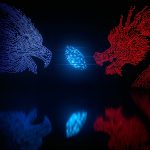 China National Time Service Centre Shaanxi with cyber-attack visual overlay