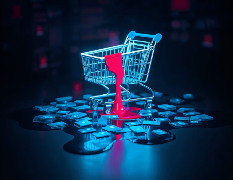 VTEX logo over cloud storage bucket leaking binary data