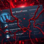WordPress admin dashboard warning showing plugin vulnerability alert