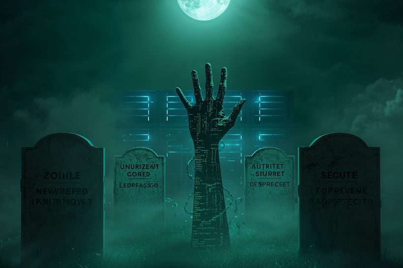 showing zombie apps, APIs, and identities reappearing and the steps to detect and decommission them