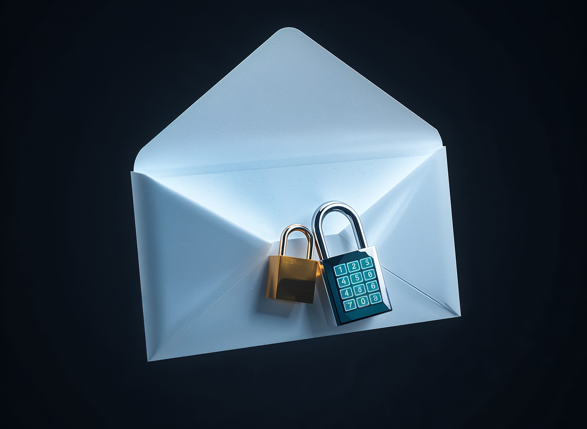 Illustration of a German flag overlaying a webmail inbox login screen with a highlighted 2FA prompt and mobile approval notification, symbolizing Germany’s push for 2FA by default for webmail providers