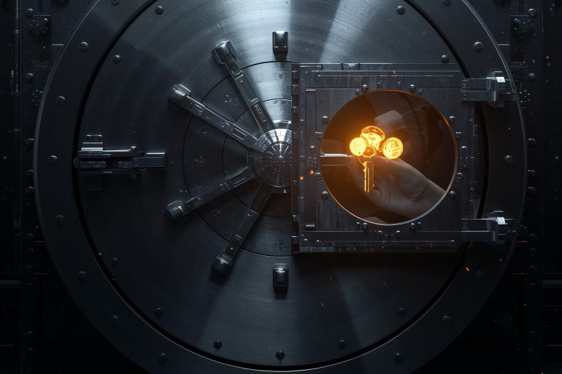 Security engineer reviewing a HashiCorp Vault LDAP auth configuration screen highlighting the deny_null_bind parameter and a warning about an authentication bypass vulnerability CVE-2025-13357