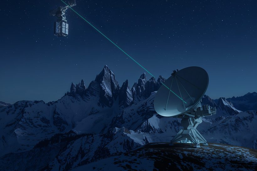 Swiss military satellite constellation undergoing quantum-encryption hardware upgrade in orbit