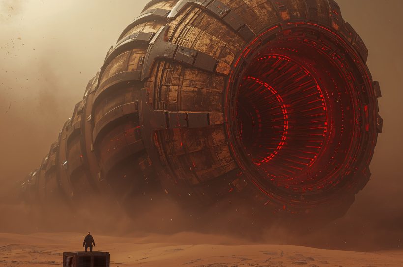 Visualization of the Shai-hulud npm worm spreading through GitHub repositories and npm packages with a destructive second wave