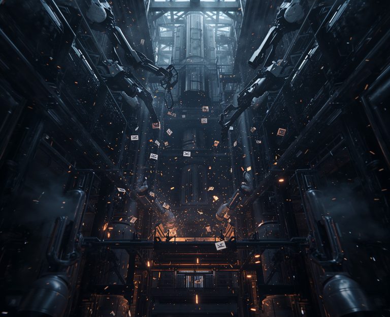 AI-generated deepfake masks over digital profiles representing modern fraud