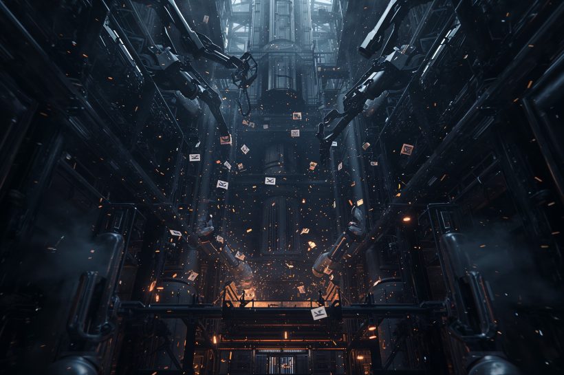 AI-generated deepfake masks over digital profiles representing modern fraud