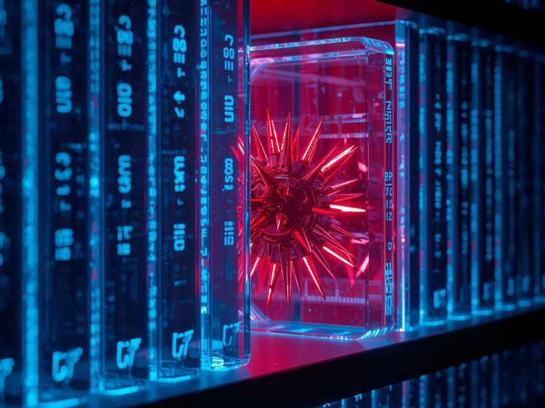 Custom illustration showing a hacker silhouette controlling cloud-service icons (OneDrive, Yandex Cloud) overlaying an IT supply chain network diagram.