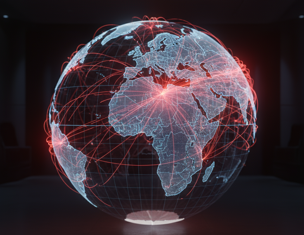 BGP upstream map highlighting AS30823 (aurologic) feeding multiple high-risk hosting ASNs across Europe
