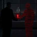 Remote-work laptop farm representing a North Korean IT worker scheme infiltrating US companies