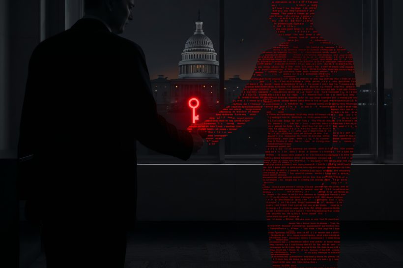 Remote-work laptop farm representing a North Korean IT worker scheme infiltrating US companies