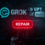 Diagram of ClickFix-style attack using Grok and ChatGPT to deliver malware through user-executed commands