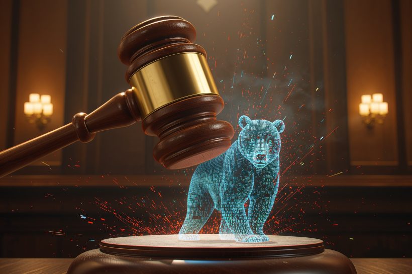 Russia-backed cyberattack indictment concept with DOJ emblem and cyber threat overlay