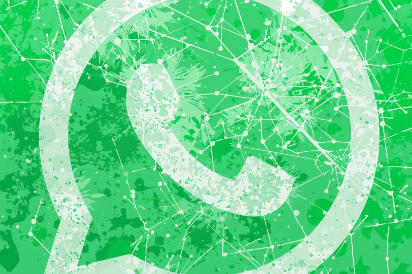 Custom graphic illustrating a malicious npm package impersonating a WhatsApp API library hijacking accounts and exfiltrating data