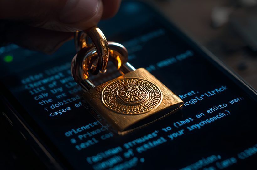 Logo of Sanchar Saathi mobile app displayed on a smartphone overlaid on Indian flag background