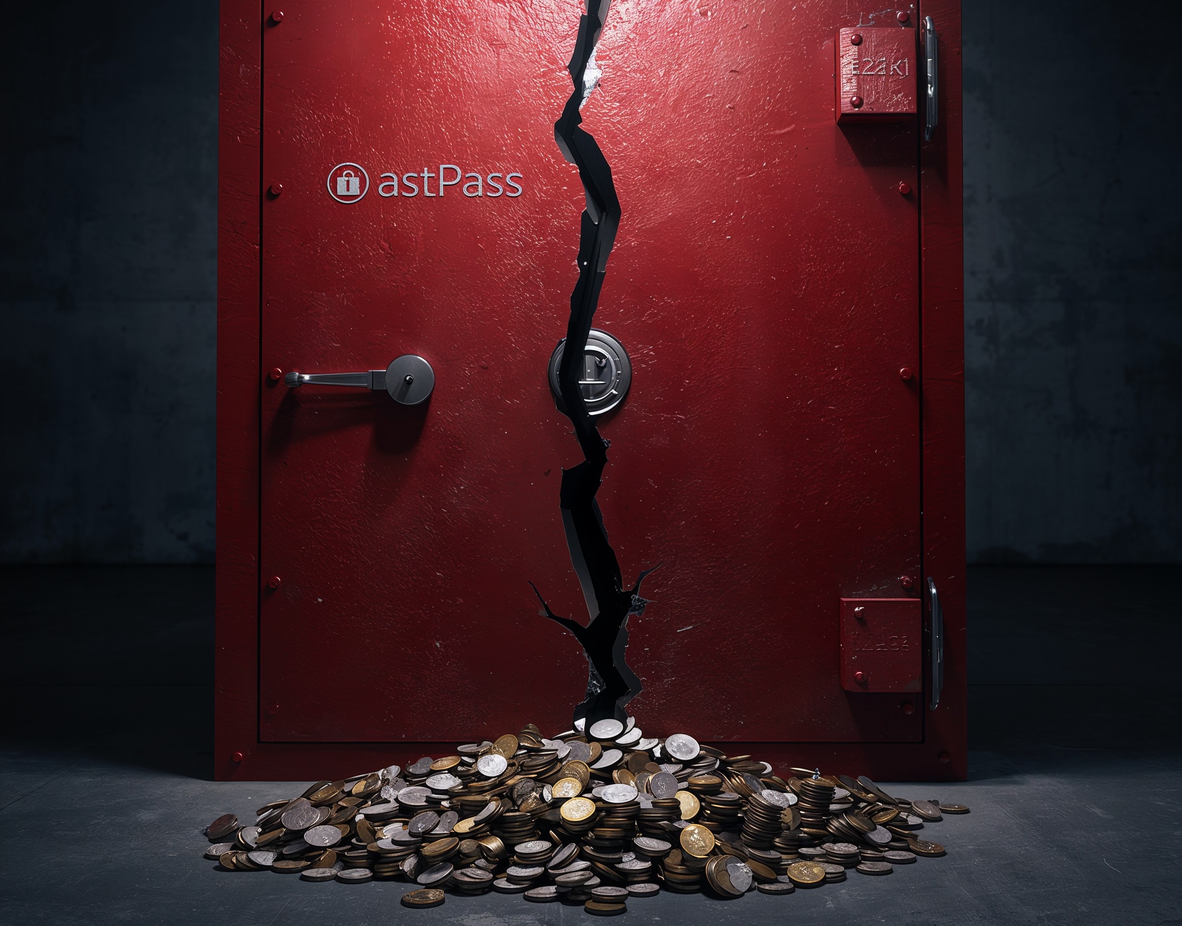 Illustration depicting LastPass data breach fine issued by UK regulators after 2022 security incident