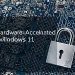 Windows 11 hardware-accelerated BitLocker encryption upgrade improving performance and security.
