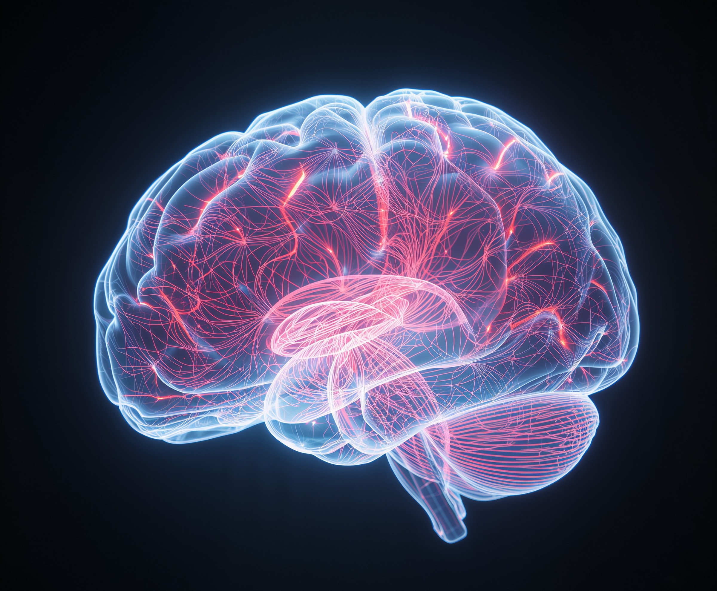 Abstract illustration showing AI circuitry with warning indicators highlighting discovered vulnerabilities