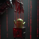 Illustration showing FvncBot Android banking trojan capturing screen activity and keystrokes to hijack financial apps